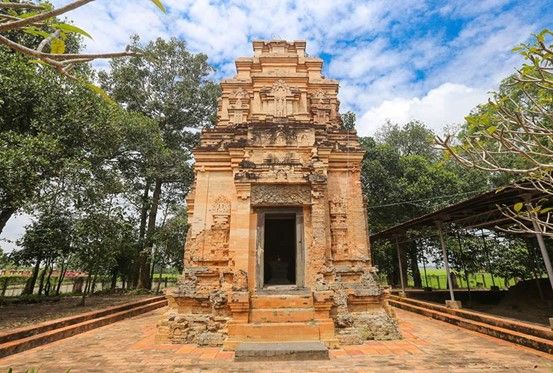 Binh Thanh Ancient Tower from above